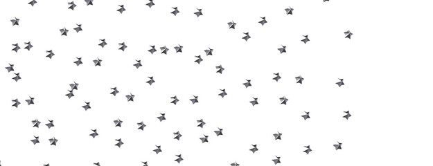 XMAS Stars - A gray whirlwind of golden snowflakes and stars. New