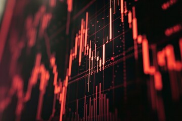 red candlestick pattern charts, trading analysis, stock market