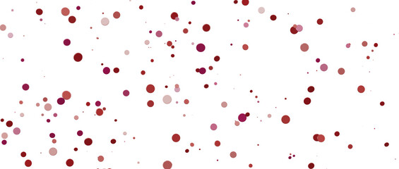 Glittering confetti on a transparent background. Holiday confetti png. red confetti falls from the sky.