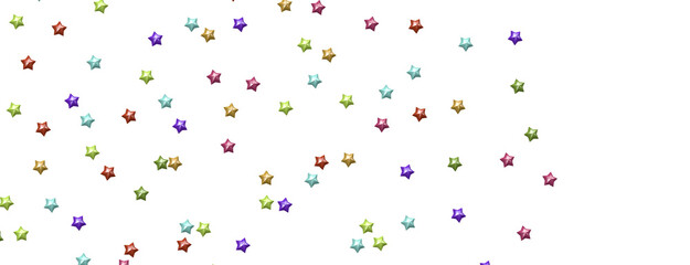 Journey to the Cosmos: Immerse Yourself in a 3D Colorful Stars Rainfall