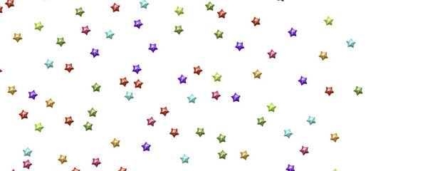 Journey to the Cosmos: Immerse Yourself in a 3D Colorful Stars Rainfall