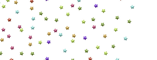 Stellar Symphony: Embark on a Visual Journey with 3D Colorful Stars Rain