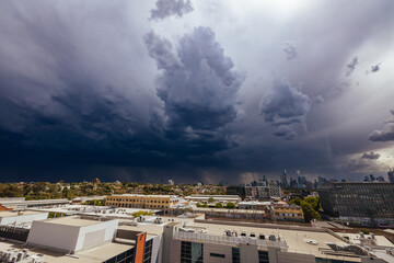 Obraz premium Melbourne Summer Storms in Australia