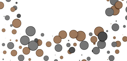 gold  Shower: Dynamic 3D Illustration of Dancing gold Confetti