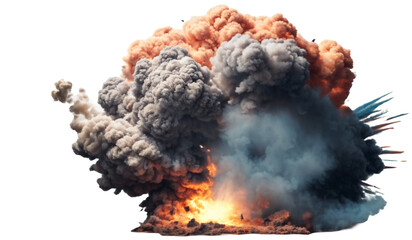 Exploding sparks, fire dust and smoke  png transparent