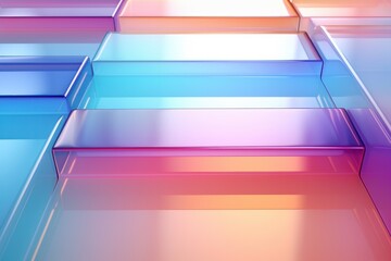 abstract gradient multi-layer glass background