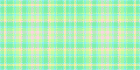 Down texture vector textile, stitched seamless tartan check. Cosy background fabric plaid pattern in green and teal colors.