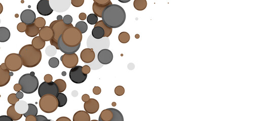 Cascading Splendor: Striking 3D Illustration Showcasing a Dazzling gold Confetti Display