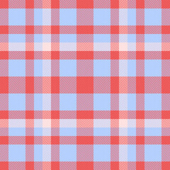 Reel tartan seamless fabric, structure texture pattern vector. Wine check plaid textile background in red and light colors.