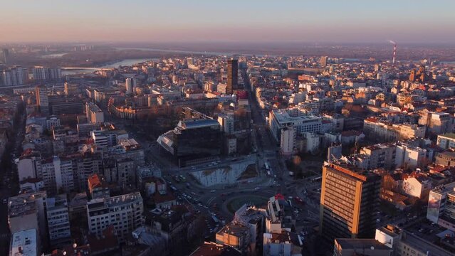 View of Belgrade cityscape, capital of Serbia.