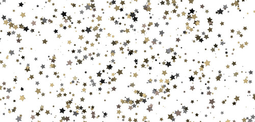 stars background, sparkle lights confetti falling. magic shining Flying christmas stars on night