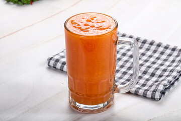 Fresh sweet vitamin detox papaya juice