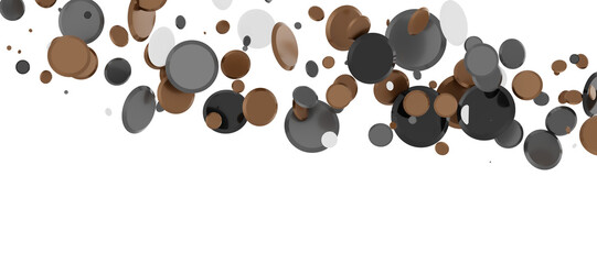 gold  Bliss: Exquisite 3D Illustration of Blissful gold Confetti