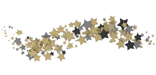 stars background, sparkle lights confetti falling. magic shining Flying christmas stars on night