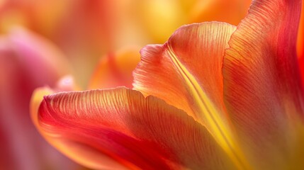 Tender tulip flower. Generative AI