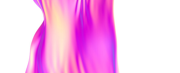 Abstract purple cloth swaying in the wind