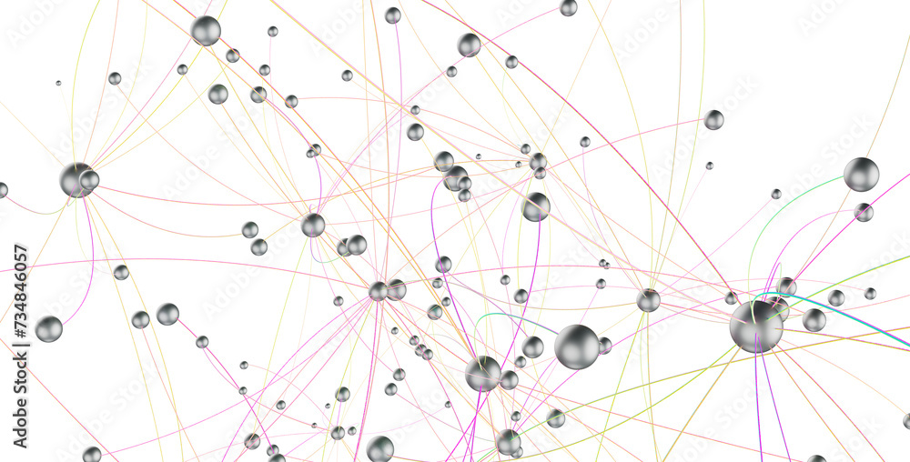 Aufkleber network structure - abstract design connection