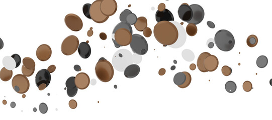 Euphoric Eruption: Magnificent 3D Illustration Showcasing Bursting gold Confetti