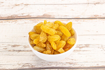 Yellow raisin - dry grape berries