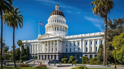 government california state capitol building - obrazy, fototapety, plakaty