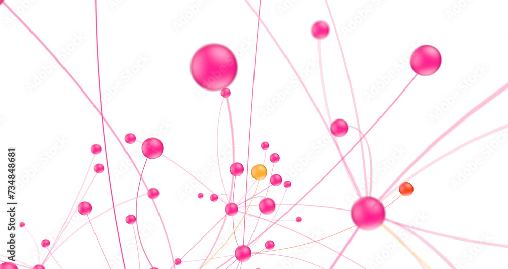 Poster network structure - abstract design connection