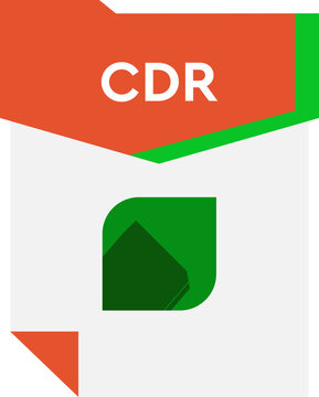 CDR File format minimal icon
