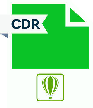 CDR File format icon  roe color fill