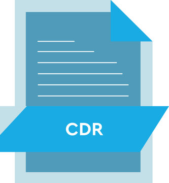 CDR File format icon  modern design