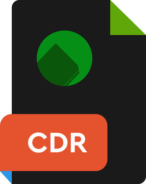 CDR File Extension  icon Crisp Corners  grey colors