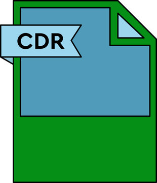 CDR File format icon minimal