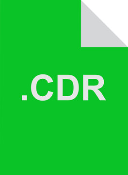CDR  File Icon fill Crisp corners 