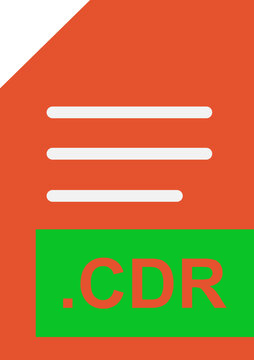 CDR  File Extension Icon Curious Blue fill