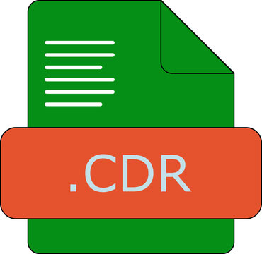 CDR  File Extension Icon Cinnabar and Japanese Laurel fill