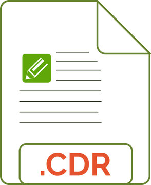CDR  File Icon Curious Blue outline