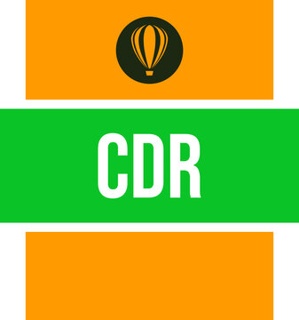 CDR ip Icon Japanese Laurel & Curious Blue fill with symbol