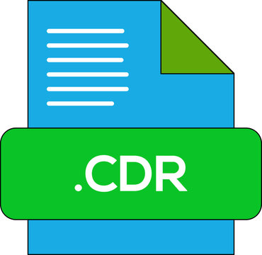 CDR  File Extension Icon Curious Blue fill 