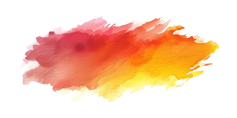 warm and vibrant watercolor brush strokes, evoking the colors of a beautiful sunset sky. - obrazy, fototapety, plakaty