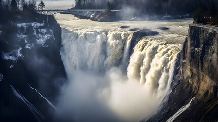 falls at sunset,,
falls in winter