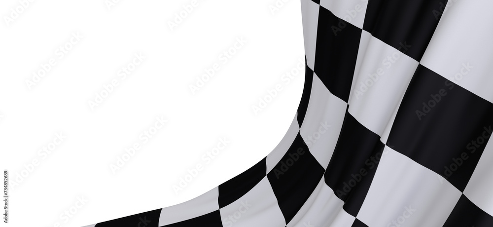 Poster finish flag digital 3d race
