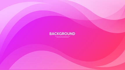 Pink background with lines, Pink banner, abstract background with waves