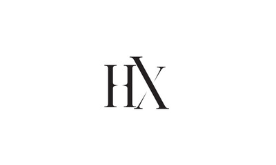 HX, XH , X , H , Abstract Letters Logo Monogram	