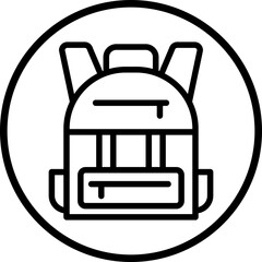Backpack Icon Style