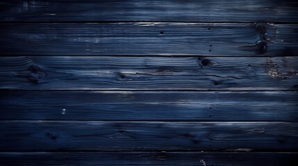 Timeless navy blue vintage wooden board with a seamless texture, evoking a sense of sophistication. - obrazy, fototapety, plakaty