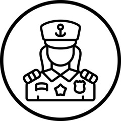 Marine Female Icon Style