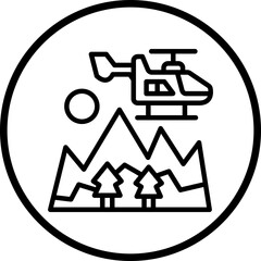 Mountain Rescue Icon Style