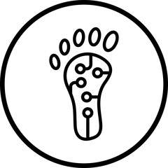 Digital Footprint Icon Style