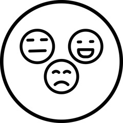 Fototapeta premium Emotions Icon Style