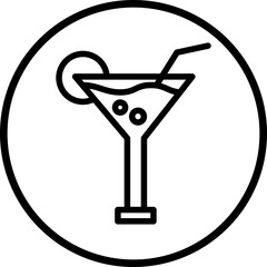 Cocktails Icon Style