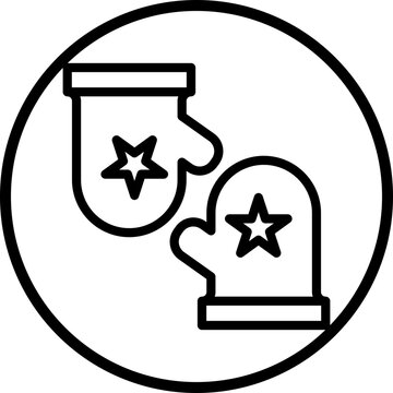 recommend clip art: Baby Gloves Icon Style