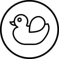 Rubber Duck Icon Style